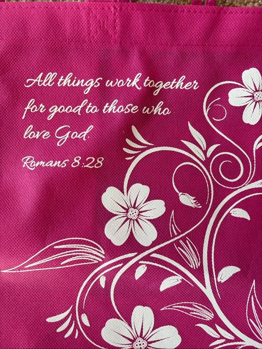 NWT Floral Tote & Weekly Planner PRAY Magnetic - Picture 4 of 8